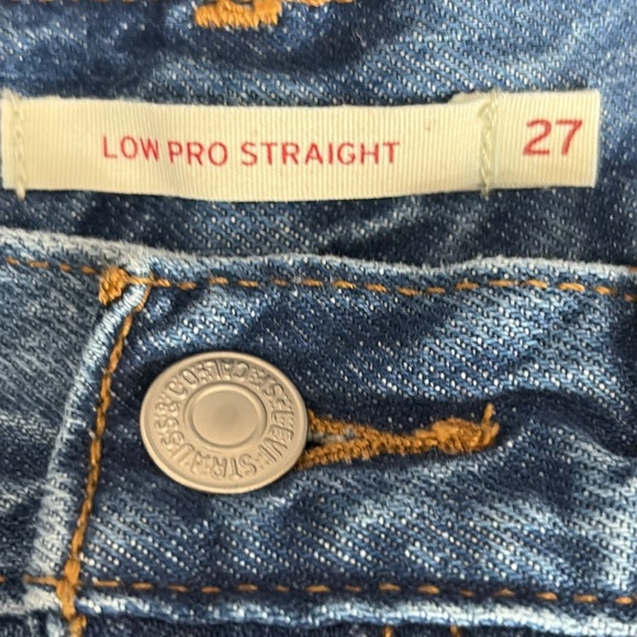 Levi's Low Pro Relaxed Straight Fit Jeans in Amplify It - Size 27 - Picture 7 of 9